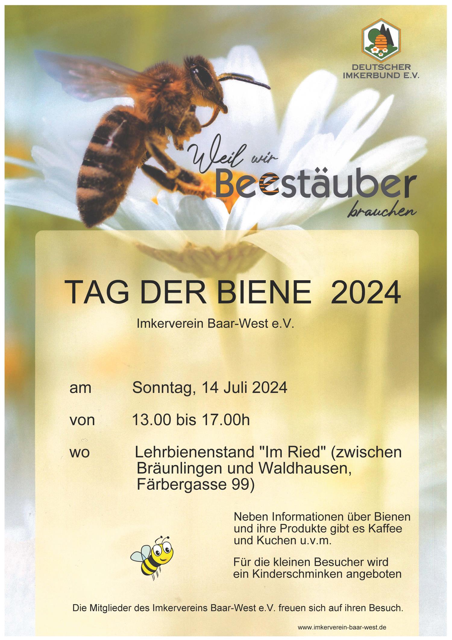 Plakat Tag der Biene 2024